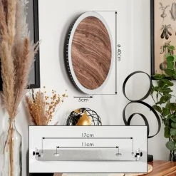 Hofstein Rocha Wandleuchte LED Schwarz, Braun, Holzoptik, 1-flammig 15 Hofstein Rocha Wandleuchte LED Schwarz, Braun, Holzoptik, 1-flammig -Wandleuchten Verkauf rocha wandleuchte h3570944 3