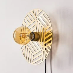 Hofstein Ruanda Wandleuchte Messing, Gold, 1-flammig -Wandleuchten Verkauf ruanda wandleuchte h3378298 12