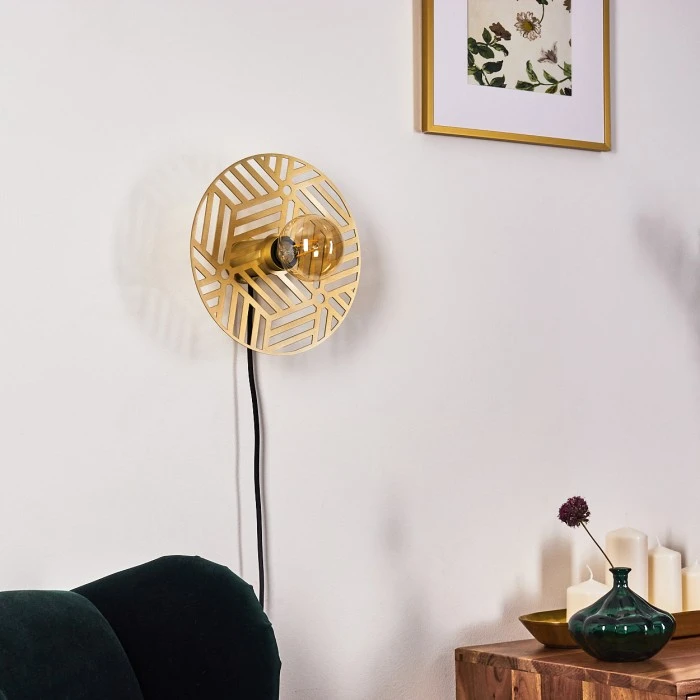 Hofstein Ruanda Wandleuchte Messing, Gold, 1-flammig 16 Hofstein Ruanda Wandleuchte Messing, Gold, 1-flammig - Image 16