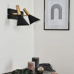 Hofstein Saboria Wandleuchte LED Schwarz, 2-flammig -Wandleuchten Verkauf saboria wandleuchte h3537558 11