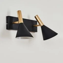 Hofstein Saboria Wandleuchte LED Schwarz, 2-flammig -Wandleuchten Verkauf saboria wandleuchte h3537558 7