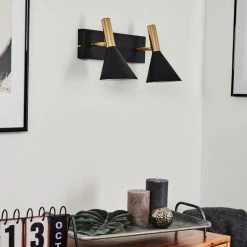 Hofstein Saboria Wandleuchte LED Schwarz, 2-flammig -Wandleuchten Verkauf saboria wandleuchte h3537558 9