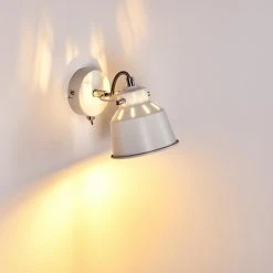 Hofstein Safari Wandleuchte Weiß, 1-flammig -Wandleuchten Verkauf safari wandleuchte h3012826 do4 17