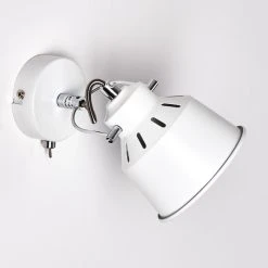 Hofstein Safari Wandleuchte Weiß, 1-flammig -Wandleuchten Verkauf safari wandleuchte h3012826 do4 19