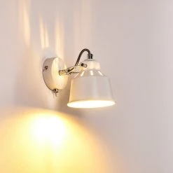 Hofstein Safari Wandleuchte Weiß, 1-flammig -Wandleuchten Verkauf safari wandleuchte h3012826 do4 27