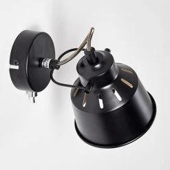 Hofstein Safari Wandleuchte Schwarz, 1-flammig -Wandleuchten Verkauf safari wandleuchte h3012864 do4 15