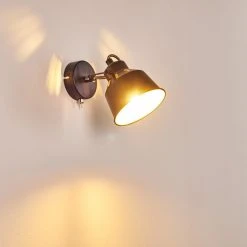 Hofstein Safari Wandleuchte Schwarz, 1-flammig -Wandleuchten Verkauf safari wandleuchte h3012864 do4 27