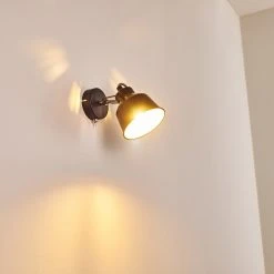 Hofstein Safari Wandleuchte Schwarz, 1-flammig -Wandleuchten Verkauf safari wandleuchte h3012864 do4 28