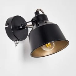 Hofstein Safari Wandleuchte Schwarz, 1-flammig -Wandleuchten Verkauf safari wandleuchte h3012864 do4 29