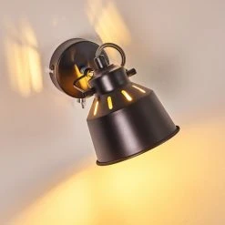 Hofstein Safari Wandleuchte Schwarz, 1-flammig -Wandleuchten Verkauf safari wandleuchte h3012864 do4 3