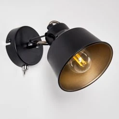 Hofstein Safari Wandleuchte Schwarz, 1-flammig -Wandleuchten Verkauf safari wandleuchte h3012864 do4 8