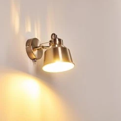 Hofstein Safari Wandleuchte Chrom gebürstet, 1-flammig -Wandleuchten Verkauf safari wandleuchte h3012963 do4 11