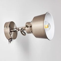 Hofstein Safari Wandleuchte Chrom gebürstet, 1-flammig -Wandleuchten Verkauf safari wandleuchte h3012963 do4 14