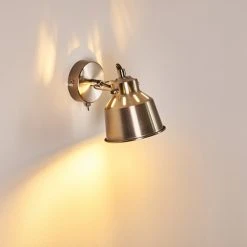 Hofstein Safari Wandleuchte Chrom gebürstet, 1-flammig -Wandleuchten Verkauf safari wandleuchte h3012963 do4 16