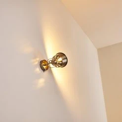 Hofstein Safari Wandleuchte Chrom gebürstet, 1-flammig -Wandleuchten Verkauf safari wandleuchte h3012963 do4 19