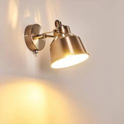 Hofstein Safari Wandleuchte Chrom gebürstet, 1-flammig -Wandleuchten Verkauf safari wandleuchte h3012963 do4 2