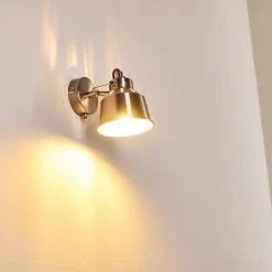 Hofstein Safari Wandleuchte Chrom gebürstet, 1-flammig -Wandleuchten Verkauf safari wandleuchte h3012963 do4 20