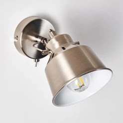 Hofstein Safari Wandleuchte Chrom gebürstet, 1-flammig -Wandleuchten Verkauf safari wandleuchte h3012963 do4 4