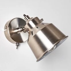 Hofstein Safari Wandleuchte Chrom gebürstet, 1-flammig -Wandleuchten Verkauf safari wandleuchte h3012963 do4 8