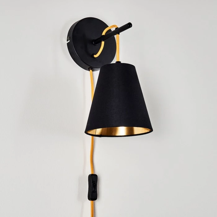 Hofstein Saillon Wandleuchte Schwarz, 1-flammig 6 Hofstein Saillon Wandleuchte Schwarz, 1-flammig - Image 6