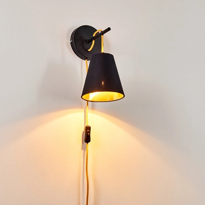 Hofstein Saillon Wandleuchte Schwarz, 1-flammig 7 Hofstein Saillon Wandleuchte Schwarz, 1-flammig - Image 7