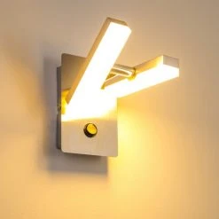 Leuchten Direkt Sakami Wandleuchte LED Nickel-Matt, 2-flammig -Wandleuchten Verkauf sakami wandleuchte 11276 55 11