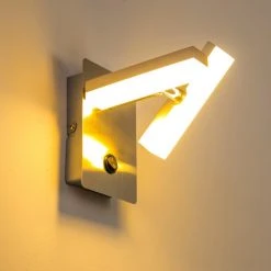 Leuchten Direkt Sakami Wandleuchte LED Nickel-Matt, 2-flammig -Wandleuchten Verkauf sakami wandleuchte 11276 55 13