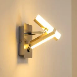 Leuchten Direkt Sakami Wandleuchte LED Nickel-Matt, 2-flammig -Wandleuchten Verkauf sakami wandleuchte 11276 55 3