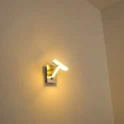 Leuchten Direkt Sakami Wandleuchte LED Nickel-Matt, 2-flammig -Wandleuchten Verkauf sakami wandleuchte 11276 55 8