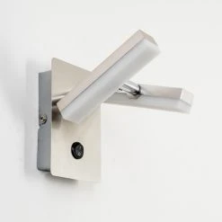 Hofstein Sakami Wandleuchte LED Nickel-Matt, 2-flammig 34 Hofstein Sakami Wandleuchte LED Nickel-Matt, 2-flammig -Wandleuchten Verkauf sakami wandleuchte h3000571 16