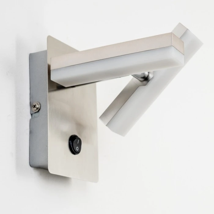 Hofstein Sakami Wandleuchte LED Nickel-Matt, 2-flammig 7 Hofstein Sakami Wandleuchte LED Nickel-Matt, 2-flammig - Image 7