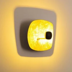 Hofstein Santa Ana Wandleuchte LED Gold, 1-flammig