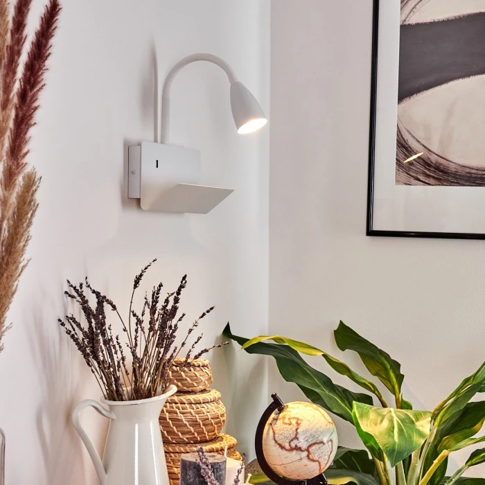 Hofstein Sarnen Wandleuchte Weiß, 1-flammig 12 Hofstein Sarnen Wandleuchte Weiß, 1-flammig - Image 12