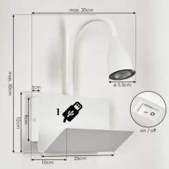 Hofstein Sarnen Wandleuchte Weiß, 1-flammig 15 Hofstein Sarnen Wandleuchte Weiß, 1-flammig -Wandleuchten Verkauf sarnen wandleuchte h3549049 3