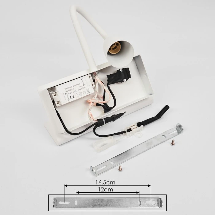 Hofstein Sarnen Wandleuchte Weiß, 1-flammig 5 Hofstein Sarnen Wandleuchte Weiß, 1-flammig - Image 5