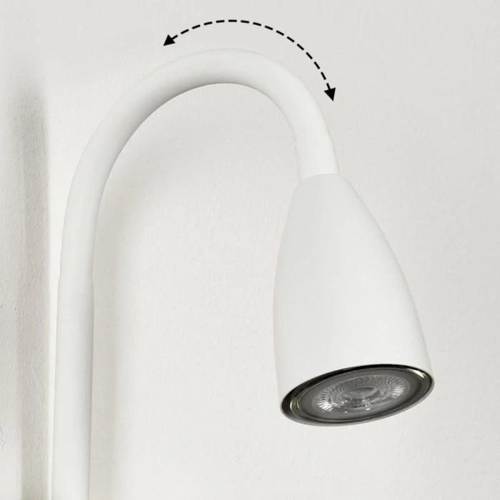 Hofstein Sarnen Wandleuchte Weiß, 1-flammig 6 Hofstein Sarnen Wandleuchte Weiß, 1-flammig - Image 6