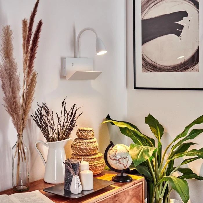 Hofstein Sarnen Wandleuchte Weiß, 1-flammig 10 Hofstein Sarnen Wandleuchte Weiß, 1-flammig - Image 10