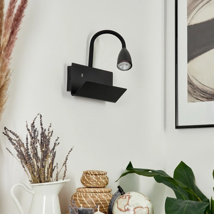 Hofstein Sarnen Wandleuchte Schwarz, 1-flammig 11 Hofstein Sarnen Wandleuchte Schwarz, 1-flammig - Image 11