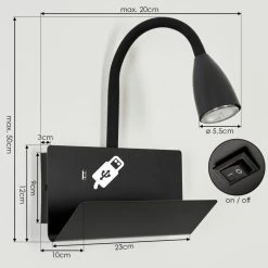 Hofstein Sarnen Wandleuchte Schwarz, 1-flammig 15 Hofstein Sarnen Wandleuchte Schwarz, 1-flammig -Wandleuchten Verkauf sarnen wandleuchte h3549087 3