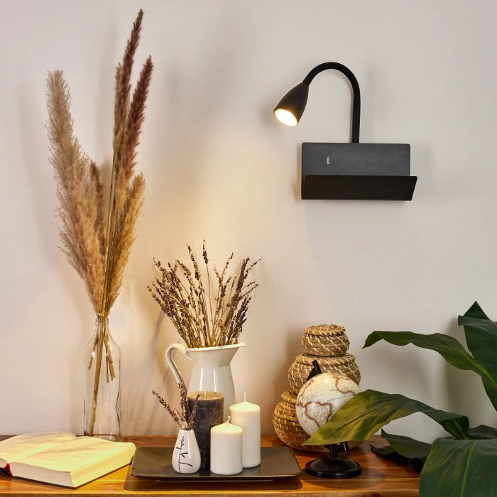 Hofstein Sarnen Wandleuchte Schwarz, 1-flammig 7 Hofstein Sarnen Wandleuchte Schwarz, 1-flammig - Image 7