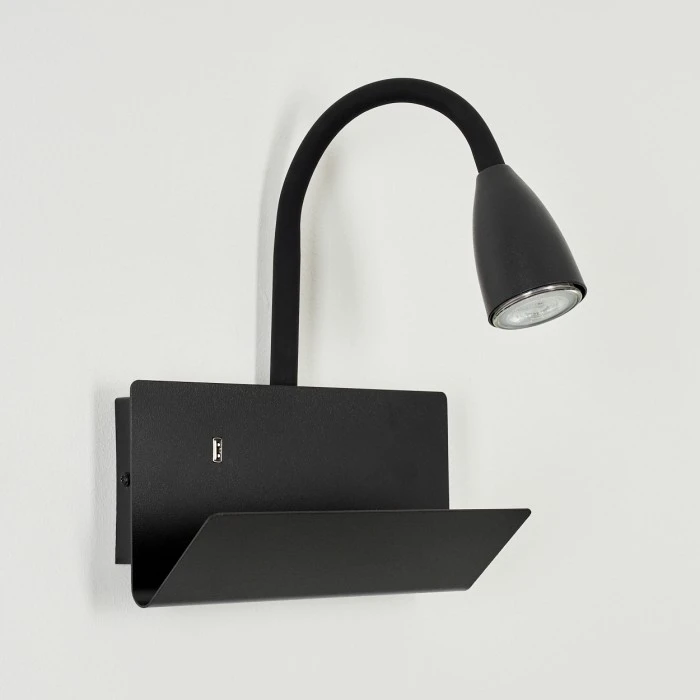 Hofstein Sarnen Wandleuchte Schwarz, 1-flammig 8 Hofstein Sarnen Wandleuchte Schwarz, 1-flammig - Image 8