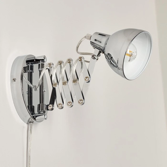 Hofstein Saxon Wandleuchte Chrom, 1-flammig 12 Hofstein Saxon Wandleuchte Chrom, 1-flammig - Image 12