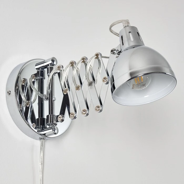 Hofstein Saxon Wandleuchte Chrom, 1-flammig 14 Hofstein Saxon Wandleuchte Chrom, 1-flammig - Image 14