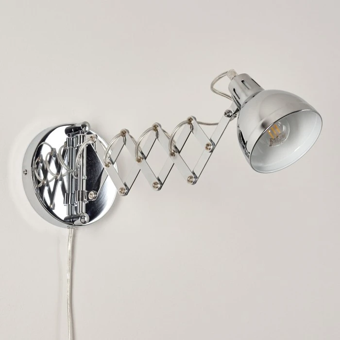 Hofstein Saxon Wandleuchte Chrom, 1-flammig 17 Hofstein Saxon Wandleuchte Chrom, 1-flammig - Image 17