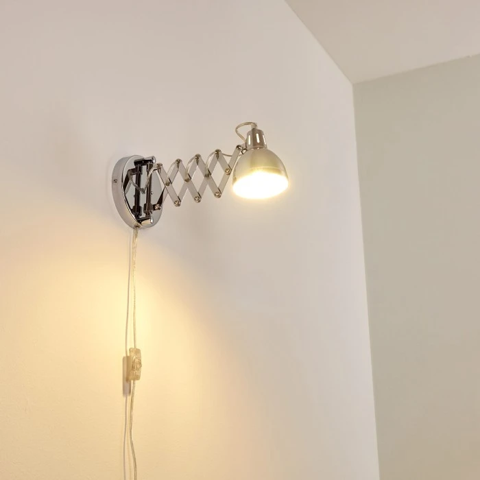 Hofstein Saxon Wandleuchte Chrom, 1-flammig 3 Hofstein Saxon Wandleuchte Chrom, 1-flammig - Image 3