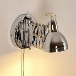 Hofstein Saxon Wandleuchte Chrom, 1-flammig 27 Hofstein Saxon Wandleuchte Chrom, 1-flammig -Wandleuchten Verkauf saxon wandleuchte h3279885 do1 3