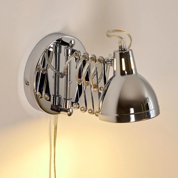 Hofstein Saxon Wandleuchte Chrom, 1-flammig 4 Hofstein Saxon Wandleuchte Chrom, 1-flammig - Image 4