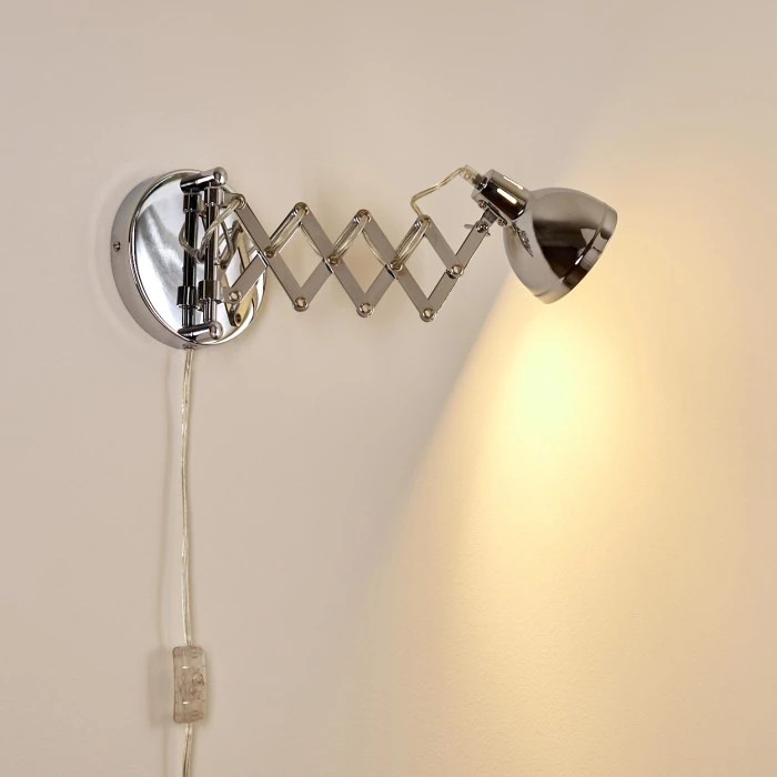 Hofstein Saxon Wandleuchte Chrom, 1-flammig 8 Hofstein Saxon Wandleuchte Chrom, 1-flammig - Image 8