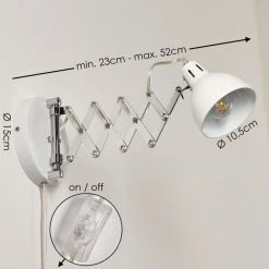 Hofstein Saxon Wandleuchte Weiß, 1-flammig -Wandleuchten Verkauf saxon wandleuchte h3279908 do1 1