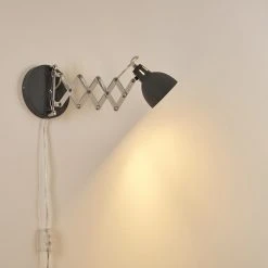 Hofstein Saxon Wandleuchte Grau, 1-flammig -Wandleuchten Verkauf saxon wandleuchte h3279922 do1 16